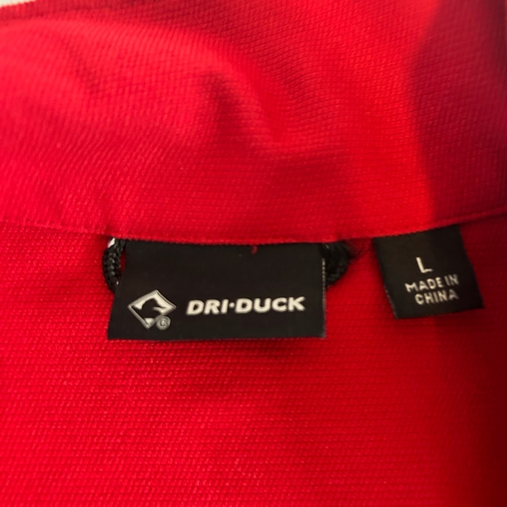Dri Duck DDX Motion Soft Shell Jacket Mens Large Red Black Full Zip Work Outdoor - Picture 8 of 11